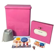 Total Solution Feminine Hygiene Disposal Starter Set, pink steel