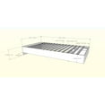 thumbnail image 4 of Nexera Nocce Platform Bed and Plank Headboard, Truffle, 4 of 5