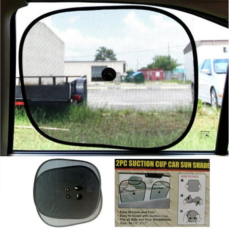 Rear Window Sun Visor - 2 Sun Shade Visor Shield Side Rear Window Car Auto Mesh Screen Baby Sunscreen !