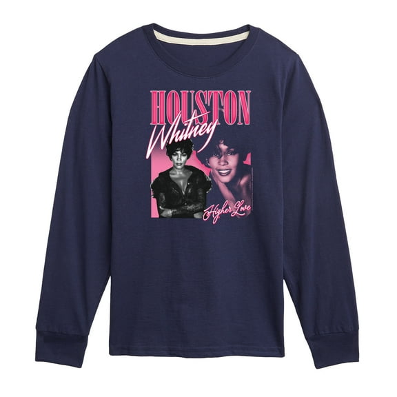 Whitney Houston - Higher Love - Toddler And Youth Long Sleeve Graphic T-Shirt