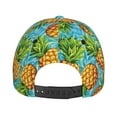 thumbnail image 4 of Picia Pineapple pattern Trucker Low Profile Hat Men Women Baseball Cap Dad Hat Adjustable Unconstructed Plain Cap, 4 of 9