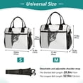 thumbnail image 4 of FORMRS Insulated Lunch Bag for Work School Unisex Large Capacity Cooler with Shoulder Strap, Black Cute Cat, 4 of 6