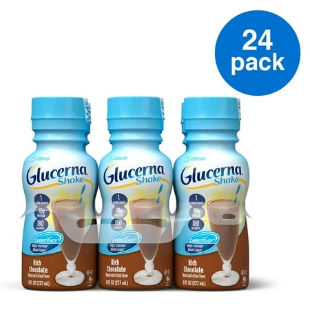 Glucerna Shake, To Help Manage Blood Sugar, Rich Chocolate, 8 Oz, 24 Ct