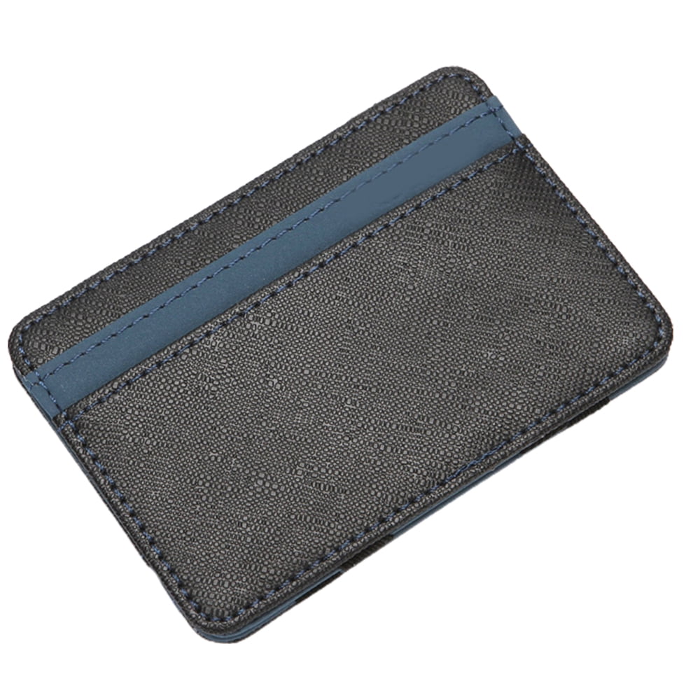 Cross Pattern Colorblock Credit Card Holder Card Sleeve Wallet Black Slim  Men'S Wallet with Cash Compartment Pu Leather Portable Credit Card Cases -  Walmart.com