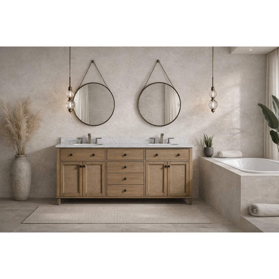 Annie 72" Bathroom Vanity Weathered Fir