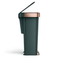thumbnail image 5 of simplehuman 12 gal Plastic Rectangular Kitchen Step Trash Can With Liner Pocket, Hunter, 5 of 8