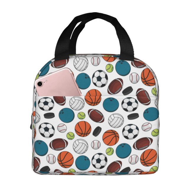 Easygdp Color Balls Bolsa Térmica Premium - Tela Oxford Impermeable, Gran Capacidad, Bolsillo Frontal, Unisex para Trabajo, Escuela, Actividades al Aire Libre y Picnics