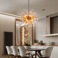 thumbnail image 5 of Longree Golden Sputnik Firework Chandelier, Blown Glass Pendant Light Fixture for Children's Rooms, Bedrooms, Living Rooms - 20x20 inch, 5 of 7