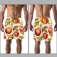 thumbnail image 3 of luoweisi Men's Beach Shorts Quick Dry Swim Trunks with Mesh Lining Fruit L, 3 of 5