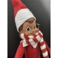 thumbnail image 4 of Muñeco elfo de estantería navideña Bufanda Gafas Máscara de elfo navideño Diseño con temática navideña, 4 of 6