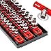 thumbnail image 3 of Ernst Manufacturing 8490 Socket Boss: 3-Rail Socket Organizer Tool Tray with 40 Clips (1/4", 3/8", 1/2") - Red, 13-Inch Rails for Toolbox Storage - Made in USA, 3 of 4