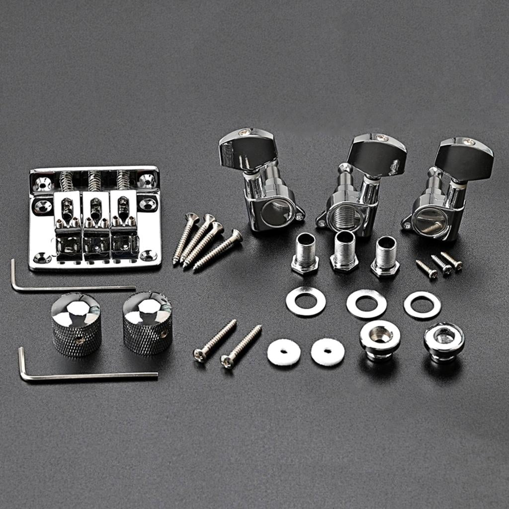 3 String Electric Guitar Bridge Complete 3 String Box Guitar Replacement Part