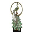 thumbnail image 1 of DLusso Designs T4045 Jade Medium Peacock Figurine, 1 of 1