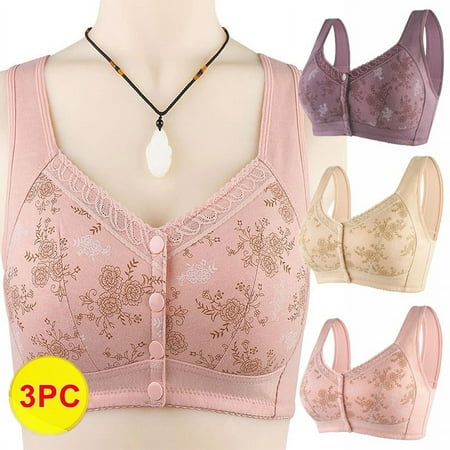 

Wyongtao Black and Friday Deals Double Support Wireless Bra 3Pc Full-Coverage Wire Free T-Shirt Bra Comfortable Cotton Wire Free Bra Our Best Everyday Bra Multicolor XXXL