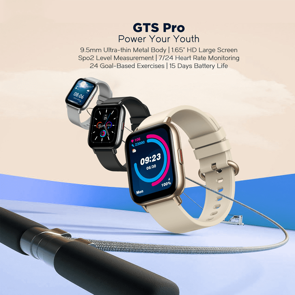 XGeek GTS 2 Pro Smartwatch for Men Women with GPS, Fitness Tracker with