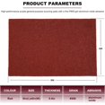thumbnail image 2 of Premium Lot de 10 Tampons à Récurer 6 Pouces x 9 Pouces Rouge Usage Général - Griffage, Récurage, Ponçage, Base de Peinture Préparation Adhérence Rayures - Préparation de Surface Automobile Carrosserie Bois (400 Grains), 2 of 6