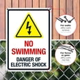 thumbnail image 4 of No Swimming Danger Of Electric Shock Sign,, 4 of 8