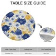 thumbnail image 6 of Pioneer Flower Floral Print Pattern Round Fitted Tablecloth with Elastic Edge,Dining Table Cover Waterproof,Outdoor Round Tablecloth for Camping,Dining,Indoor and Outdoor, 6 of 7