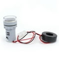 thumbnail image 1 of Current Meter Signal Light, Current Meter Indicator Lamp Current Display Signal Indicator 2-Display Round Lamp Light  For Current Signal For Current Meter White, 1 of 8