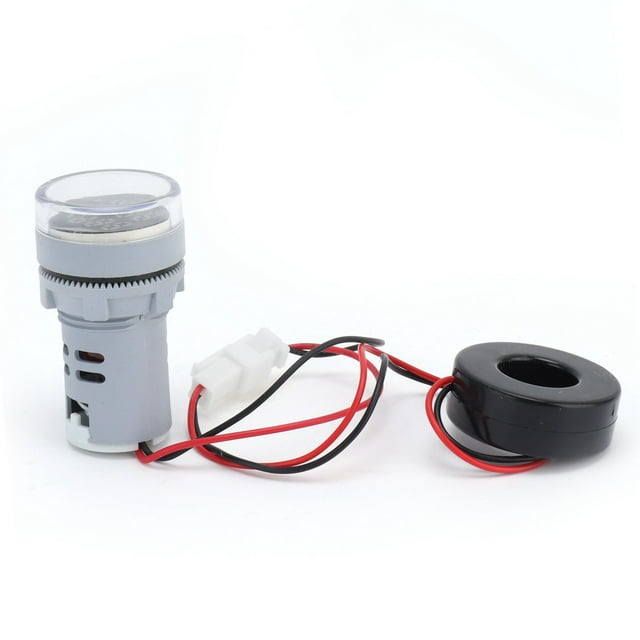 Current Meter Signal Light, Current Meter Indicator Lamp Current Display Signal Indicator 2-Display Round Lamp Light For Current Signal For Current Meter White