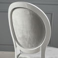 thumbnail image 4 of Noble House Phinnaeus Contemporary Velvet Dining Chairs, Set of 2, Glossy White, 4 of 4