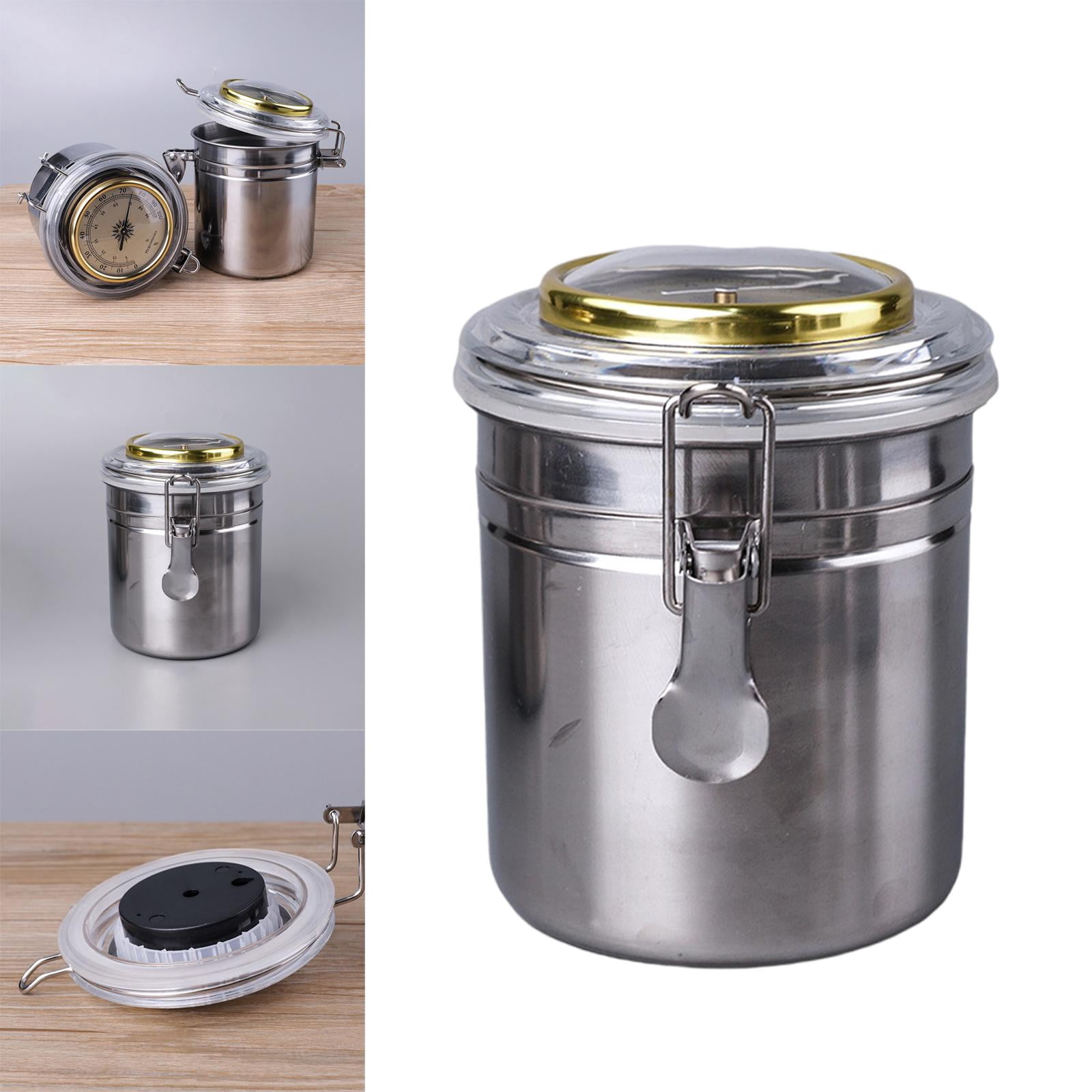 Stainless Steel Jar with Hygrometer Humidifier Accessories Digital Pipe Case for