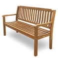 thumbnail image 7 of 60" Teak Solid Wood Garden Bench, 7 of 7
