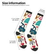 thumbnail image 2 of Fuzoiu London Symbols Print Adult Stockings,Crew Socks,Unisex Fashion Socks, Casual Sports Socks,Comfortable Crew Socks for Everyday Wear and Sports, 2 of 6