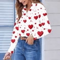 thumbnail image 2 of Craaazy Button Down Shirts for Women Daily Prints Casual Long Sleeve Office Lightweight Clothing Gifts, 2 of 6
