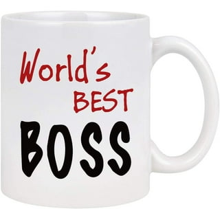 JgTONg Worlds Best Boss Mug, The Office Mug Dunder Mifflin 11 oz Ceramic Mug Funny Unique Idea Cup Gift for Office Male Female Bosses C