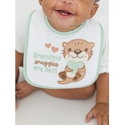 Neat Solutions Infant Unisex Grandma 4 Pack Bib