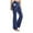 Blue, variant on iOPQO Yoga Pants For Women Women Yoga Pants High Waist Flare Leggings Wide Straight Leg Sports Trousers Flared Trousers With Pocket For Yoga Pilates Fitness Grey + S
