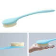 thumbnail image 3 of Advancent Cepillos para el cuerpo del baño Cepillos de cerdas de nailon para baño de mango largo Masajeador exfoliante Herramienta de Suministros de limpieza para el hogar azul, 3 of 6