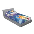 thumbnail image 2 of Dog Fitted Sheet & Pillow Sham Set, Astronaut Shibas in Space with an Alien Planet Exploring The Unknown Themed Cartoon, Decorative Printed 2 Piece Bedding Decor Set, Twin, Grey Blue, by Ambesonne, 2 of 2