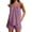 Purple women's 2 piece shorts set a1, variant on Cagogo Women's 2 Piece Shorts Set Casual Summer Cruise Outfits Loose V Neck Sleeveless Tank Tops Comfy Solid Pants Matching Lounge Sets Airport Travel Clothes, Purple M