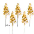thumbnail image 3 of Gold White Fake Berries Artificial Pine Branches Rattan Wreath Accessories Christmas Door/Tree Hanging Decorations Xmas Gifts, 3 of 5