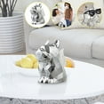 thumbnail image 3 of Tissue Box Facial Tissue Dispenser Electroplated French Large Opening Paper Cover For Bathroom 7.87 Inches, 3 of 9