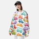 thumbnail image 3 of Balery Doodle Cars Sudadera ligera de manga larga con capucha y protección solar UPF 50+ para hombre y mujer, ideal para pesca y running-Small, 3 of 7