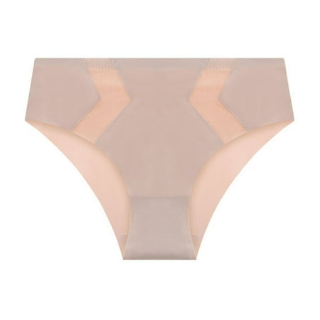 Panties for Women Clearance Wave No Show Bikini Panties High Waisted No Show Panties Underpants Breathable Mesh Low Rise Brief Base Low Rise Thong with Lace Panty Lace Seamless No Show Undies