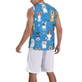 thumbnail image 2 of Sikiie Cute Dogs Basketball Jersey Reversible Men's Mesh Athletic Sports Shirts Training Practice S-4XLLarge, 2 of 6