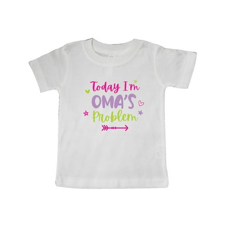 

Inktastic Child Funny Today Im Omas Problem Gift Baby Girl T-Shirt