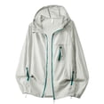 thumbnail image 6 of VBVC Men's UPF 50+ Lightweight Hooded Sun Protection Jacket with Zip Pockets,Windbreaker Hiking Travel Full-Zip Coat For Men,Mint Green,S-3XL, 6 of 6