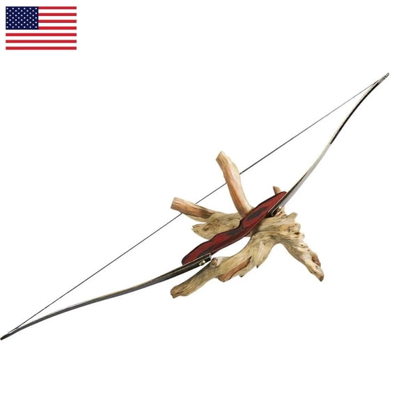 PMZ Archery 65'' Bright Topcoat Handle Longbow Wood Takedown Professional 25lbs Bow