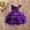 Purple, variant on Girls Easter Dress Bowknot Design Dress Ruffle Short Sleeve Cute Summer Dresses for Teens Fashion Design Summer Dress (Purple,8-9 Years)