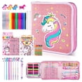 thumbnail image 1 of Art Set MAIGOZON 53 rotuladores con aroma a frutas con funda de unicornio, 1 of 7