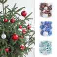 thumbnail image 2 of Kripyery 1 Box 36Pcs Christmas Balls Bright Color Polished Decorative PVC Xmas Tree Hanging Color Balls Ornament Party Decor for Window, 2 of 8