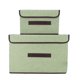 thumbnail image 1 of Caja de almacenamiento plegable de 2 piezas, no tejida, rectangular, tela, cesta de ropa, contenedor de juguetes con tapa Speravity HA8413-06B, 1 of 7