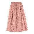thumbnail image 4 of TAIAOJING Solid Color Satin Pleated Skirt Plus Size Versatile Skirt, 4 of 4