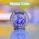 thumbnail image 2 of Coine Metal Pokémon Coins Anime Commemorative Silver Coin Mewtwo Vmax Pikachu Charizard Gold Cards Games Kids Toys Gift, 2 of 5
