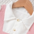 thumbnail image 6 of Amidoa Girl Dresses Puff sleeves A-Line Dress Casual Summer Sundress for Kids Pink Size 3T, 6 of 8